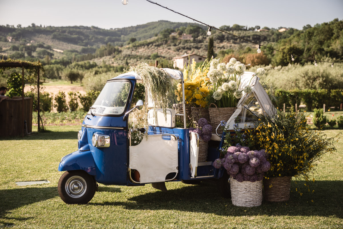 The vintage Ape bar in the meadow